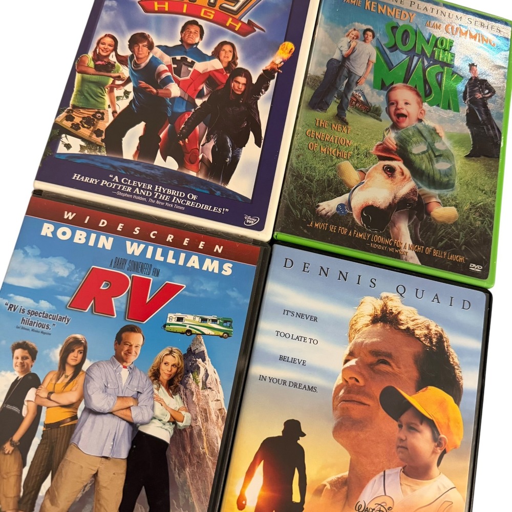 Family‎ DVD Lot of 4 Sky High RV Rookie Son of the Mask Kids Movies